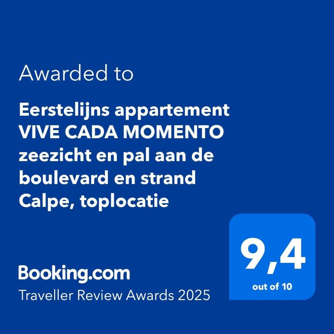 Eerstelijns Appartement Vive Cada Momento Zeezicht En Pal Aan De Boulevard En Strand Calpe, Toplocatie Esterno foto